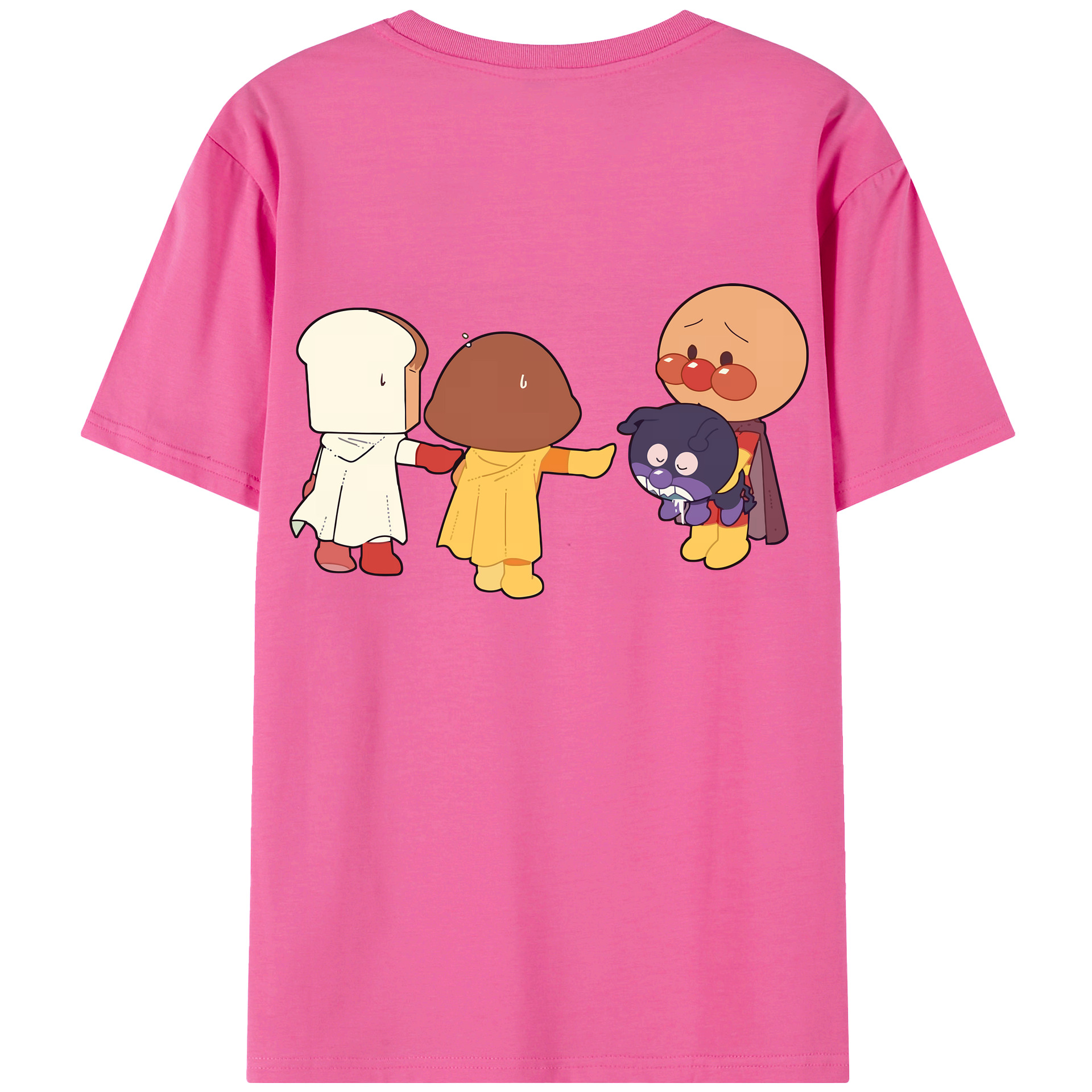 （画像用） アンパンマン Anpanman レディース半袖Tシャツ(バックプリント)